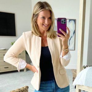 Gibson Look Notch Collar Blazer